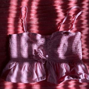 Ruffled Pink Top